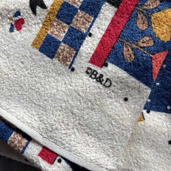 Vintage Kitchen Dish Towels Lot of 2 New NWT Primitive Bird Chirp Farmhouse T5 - Picture 5 of 6